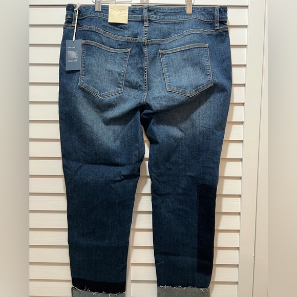 NWT Universal Thread Skinny Patch Pattern Denim Sz 18 W - Picture 7 of 8